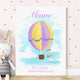 Personalised Hot Air Balloon Framed Print