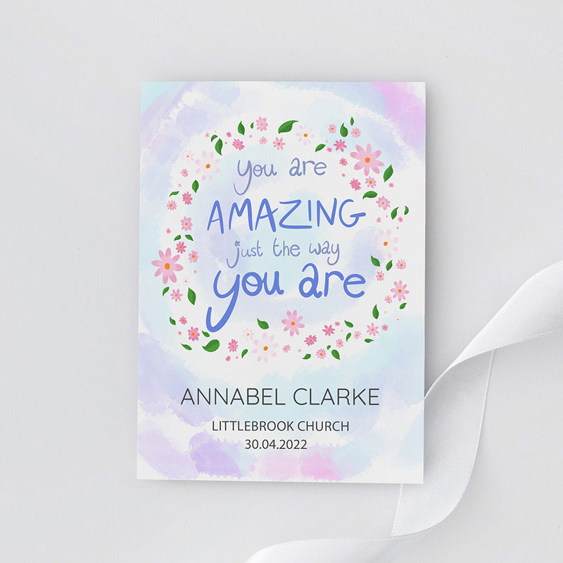 Personalised Just The Way You Are Framed Print