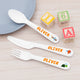 Personalised Kids Adventure Cutlery Set - Plastic