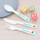 Personalised Kids Scandi Summer Cutlery Set - Plastic