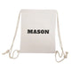 Personalised Linen Drawstring Bag