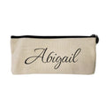 Personalised Linen Pencil Case