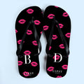 Personalised Lipsy Kissy Lips Flip Flops