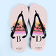 Personalised Lipsy Palm Tree Sunrise Flip Flops