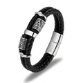 Personalised Men's Celtic Knot Leather Bracelet