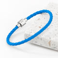 Personalised Men's Celtic Trinity Woven Leather Bracelet