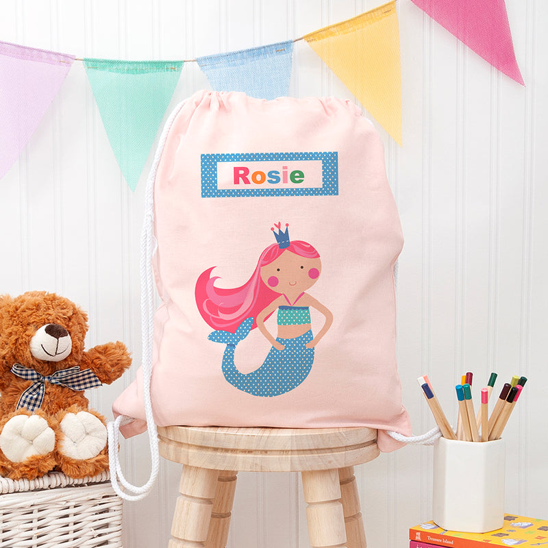Personalised Mermaid Nursery Bag