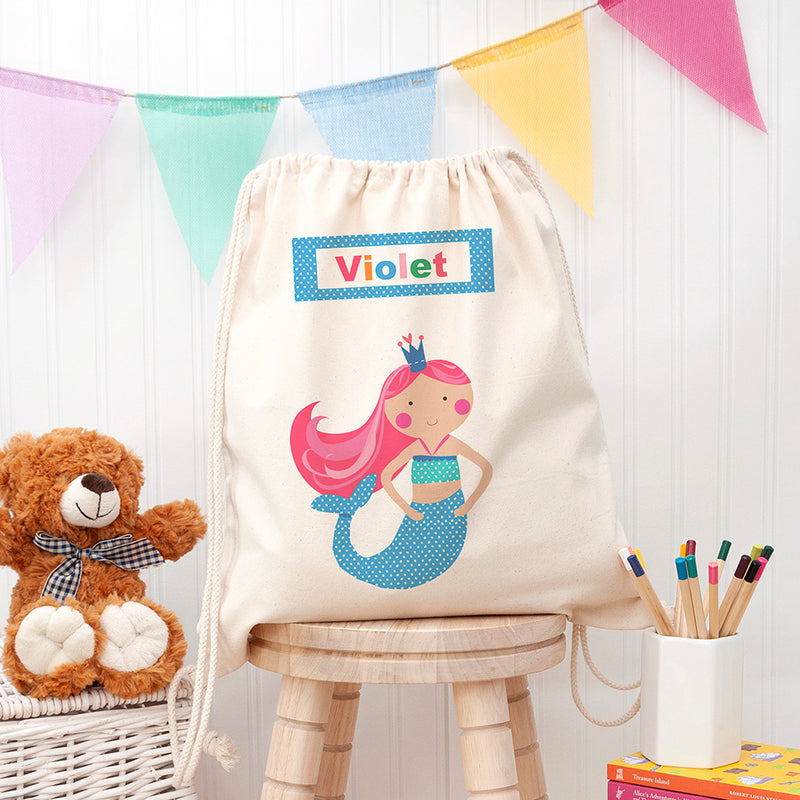 Personalised Mermaid Nursery Bag