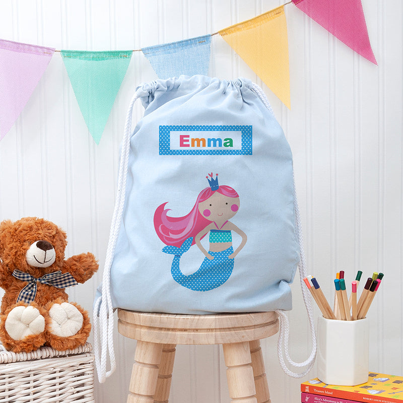 Personalised Mermaid Nursery Bag