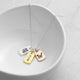Personalised Name and Butterfly Mini Tag Necklace