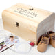 Personalised New Baby Keepsake Wooden Chest -  Pram