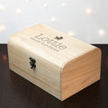 Personalised New Baby Keepsake Wooden Chest -  Pram