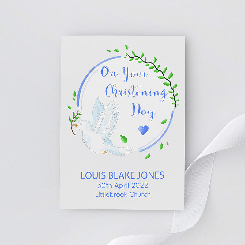 Personalised Peaceful Dove Framed Print