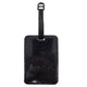 Personalised Photo Black Glitter Luggage Tag