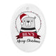 Personalised Polar Bear Christmas Decoration