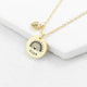 Personalised Rainbow Matte Heart & Disc Necklace