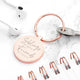 Personalised Siblings Round Keyring
