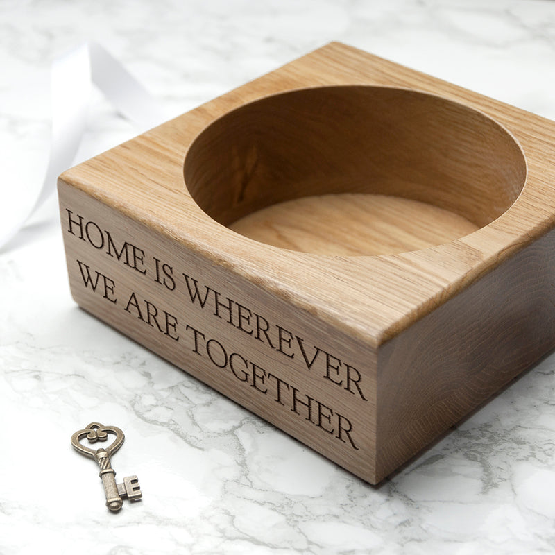 Personalised Solid Oak Stash Tray