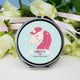 Personalised Sparkle Squad Round Blue Compact Mirror