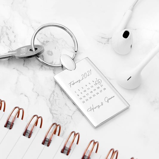 Personalised Special Date Keyring