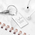 Personalised Special Person Rectangle Keyring