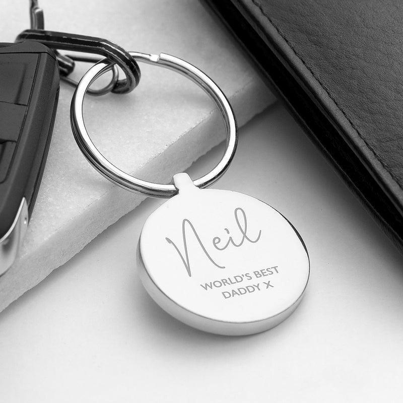 Personalised Special Person Round Keyring