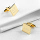 Personalised Square Gold Plated Cufflinks