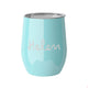 Personalised Summer Style Gloss Wine Tumbler - Turquoise