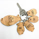 Personalised This Papa Bear Belongs To Keyring Set