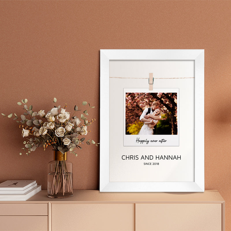 Personalised Valentine's Polaroid Print