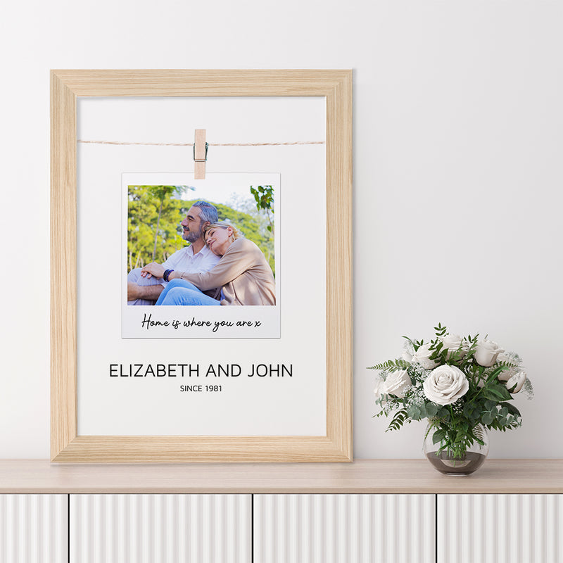 Personalised Valentine's Polaroid Print