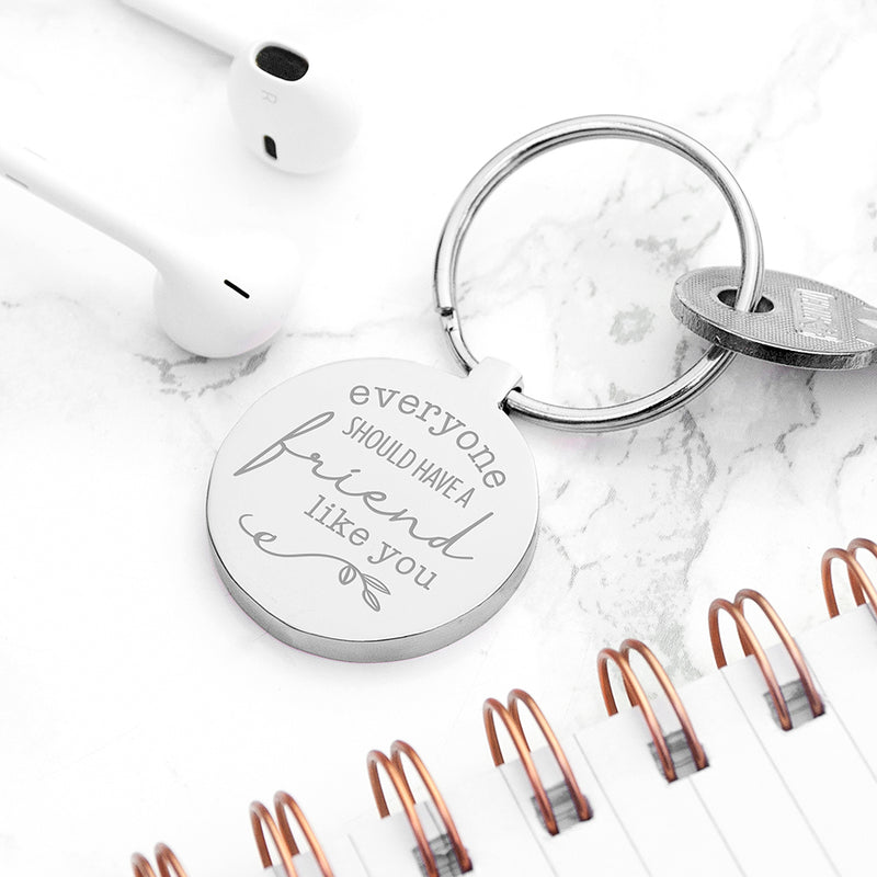 Personalised Wonderful Friend Keyring