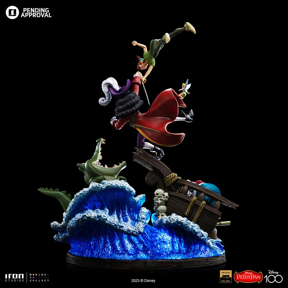 Iron Studios Disney Classics Peter Pan vs. Hook Deluxe 1/10 Art Scale Limited Edition Statue