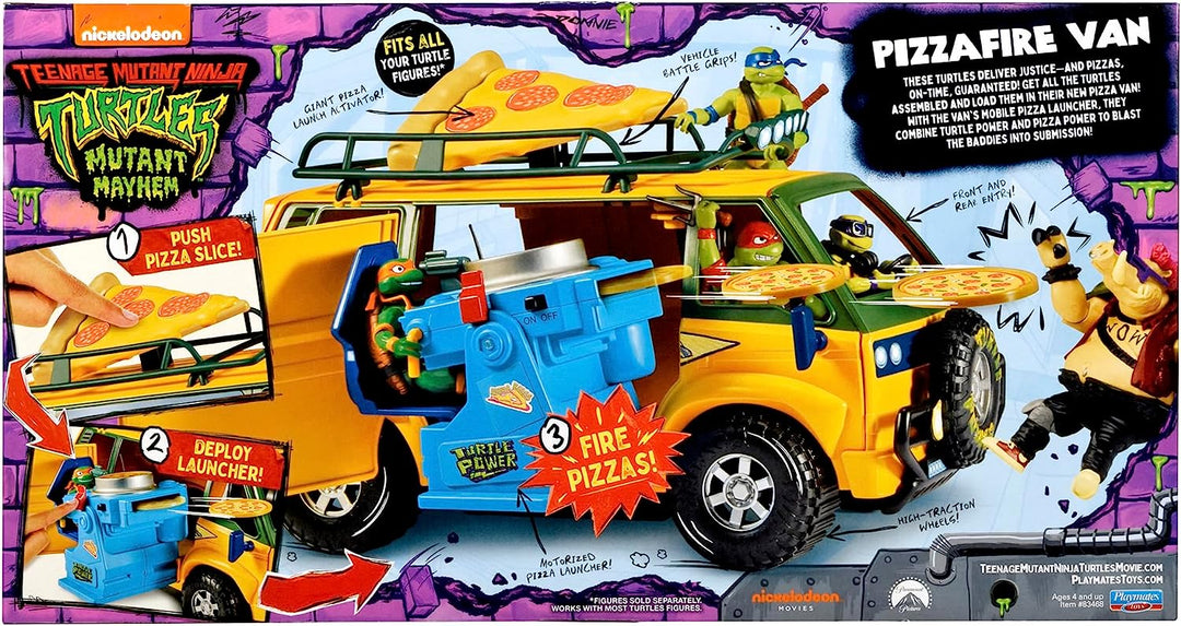 Teenage Mutant Ninja Turtles Mutant Mayhem Pizza Fire Delivery Van Playset