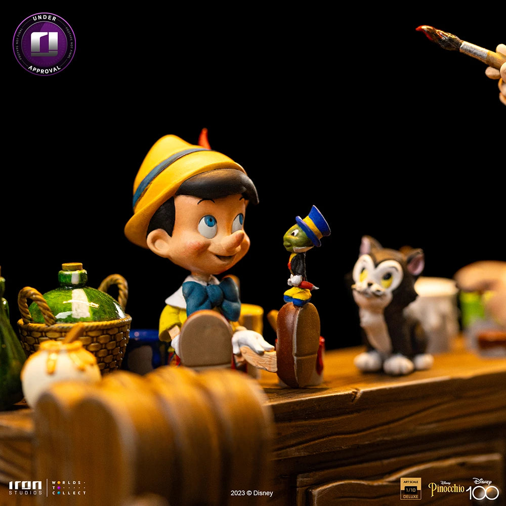 Iron Studios Disney Geppetto & Pinocchio 1/10 Deluxe Art Scale Limited Edition Statue