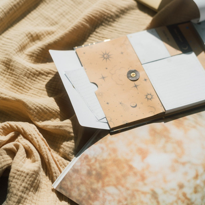 Astral Weekly Planner with Post-It Notes