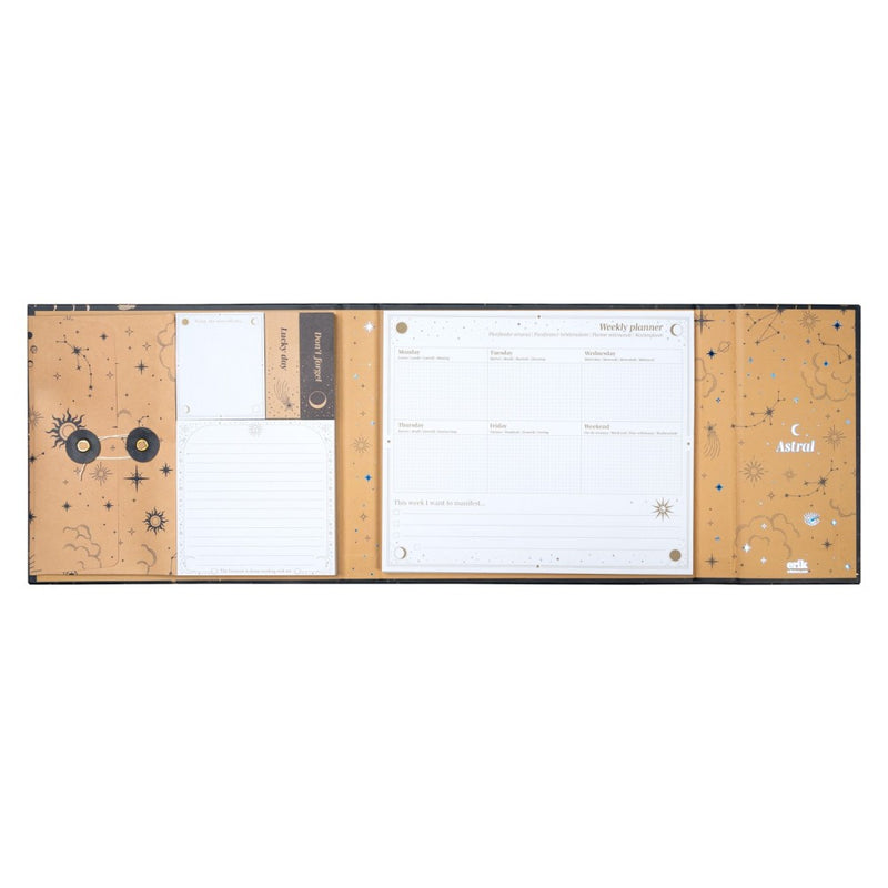 Astral Weekly Planner with Post-It Notes