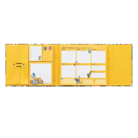The Simpsons Weekly Planner with Sticky Notes