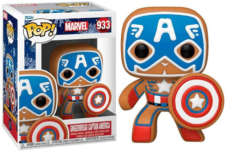 Gingerbread Captain America Marvel Comic Funko POP! Vinyl Figure