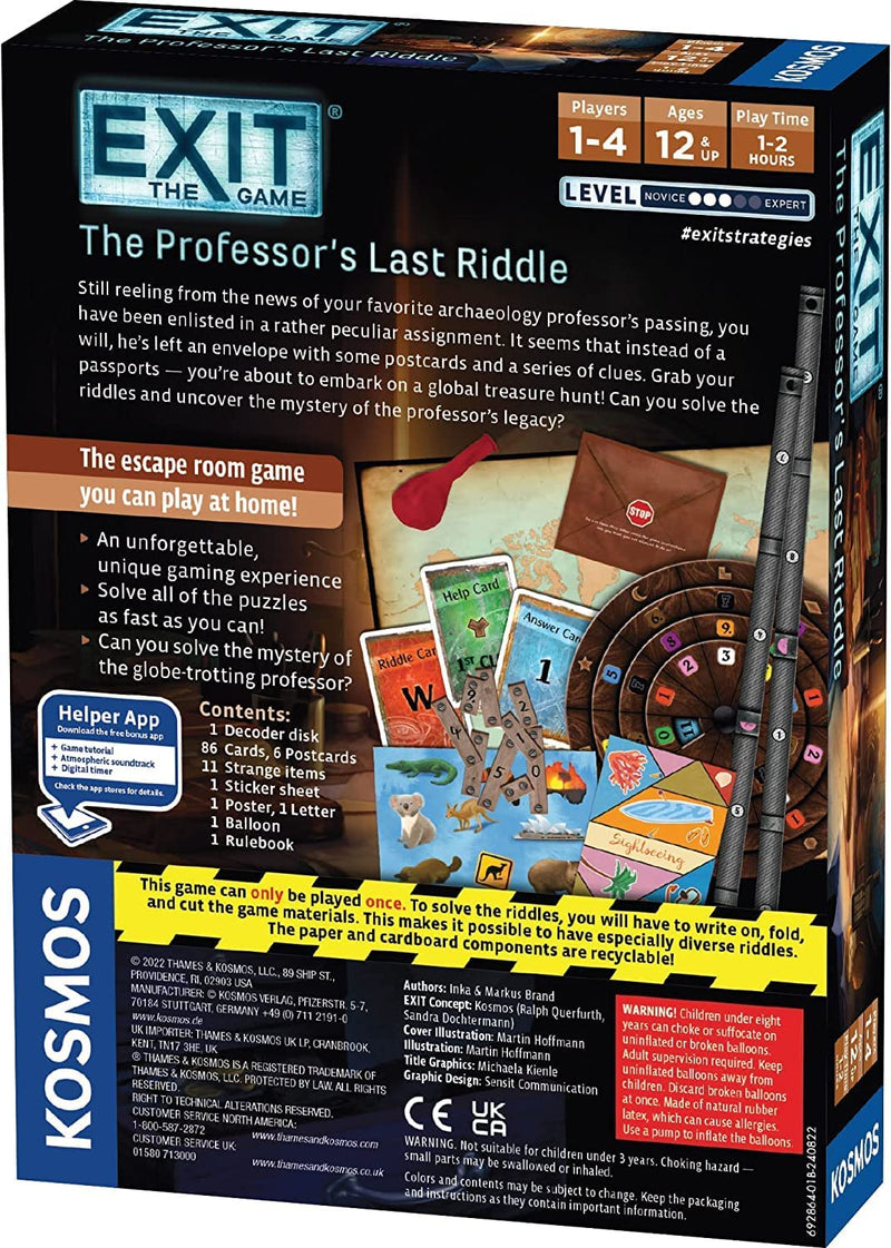 EXIT: The Professors Last Riddle Board Game - Image 2