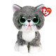 Ty Beanie Boos 6" Fergus Gray Cat Plush