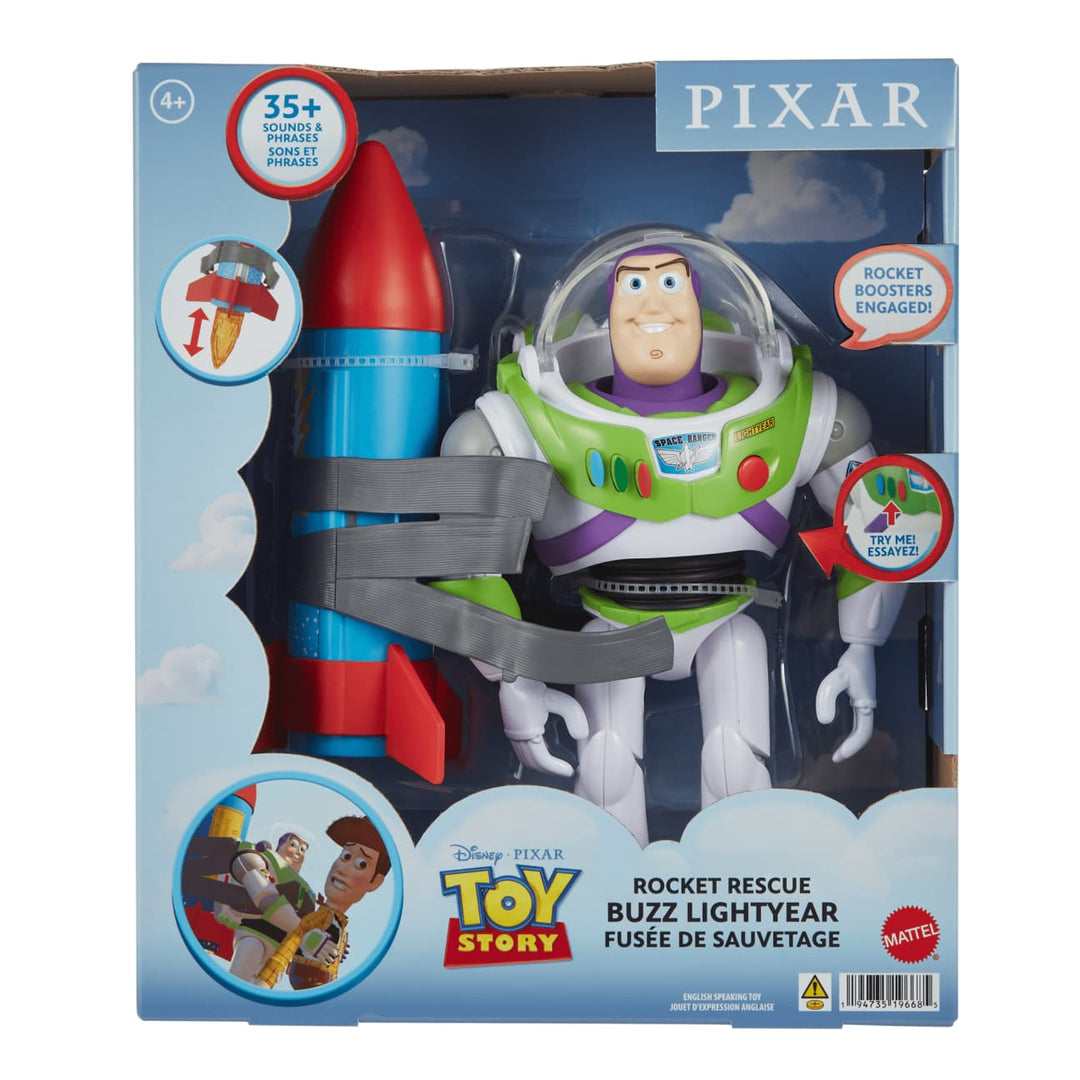 Disney Pixar Toy Story Buzz Lightyear 10" Action Figure With Rocket & Sounds