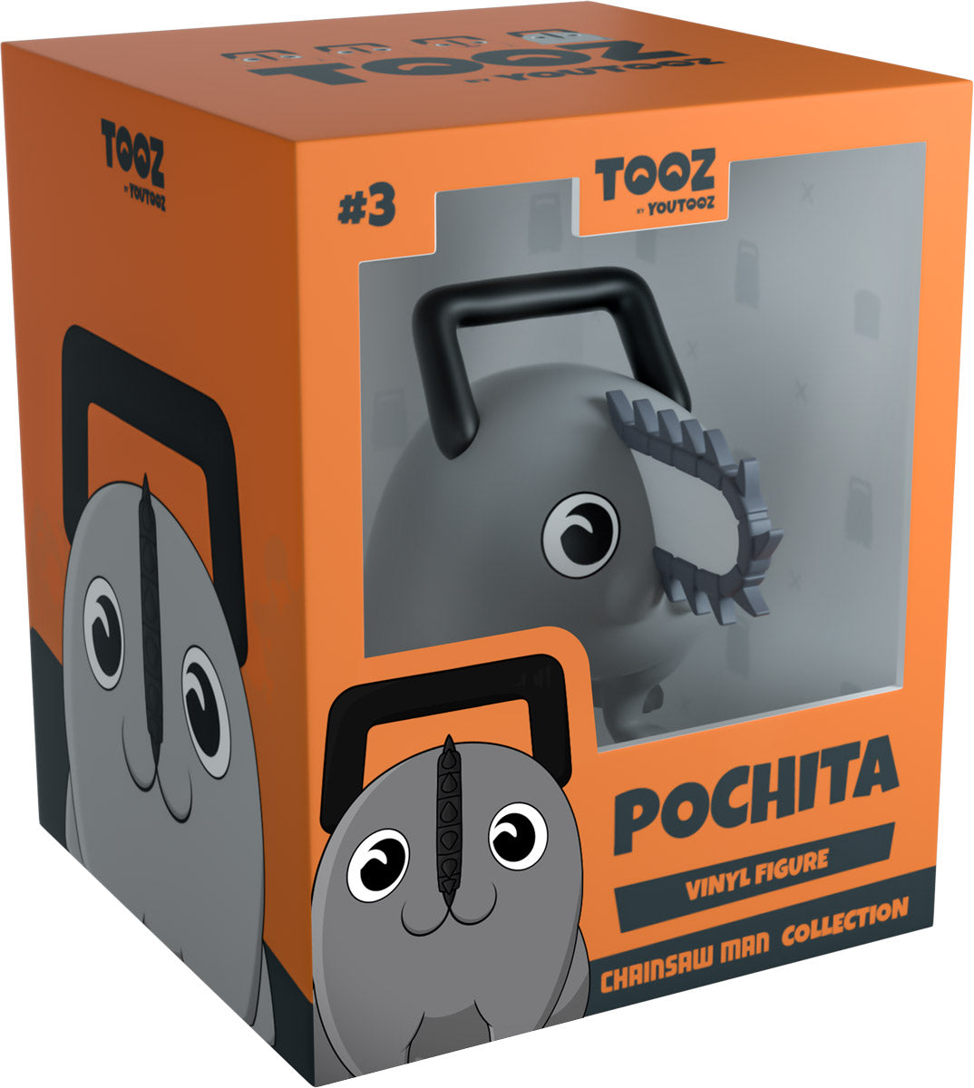 Youtooz Chainsaw Man Pochita Black and White 2.6" Scale Vinyl Figure
