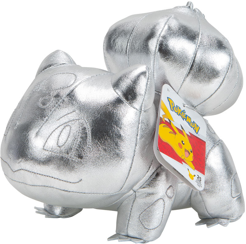 Pokemon 25th Celebration Silver Plush Assorted, side angle