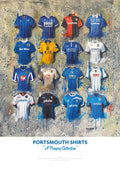 Portsmouth FC Shirts - A2 Signed Limited Edition Prints collectible from Terry Kneeshaw Art