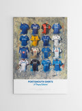 Portsmouth FC Shirts - A2 Signed Limited Edition Prints, alternate view