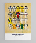 Preston North End FC Shirts - A2 Signed Limited Edition Prints, alternate view