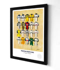 Preston North End FC Shirts A3 collectible from Terry Kneeshaw Art