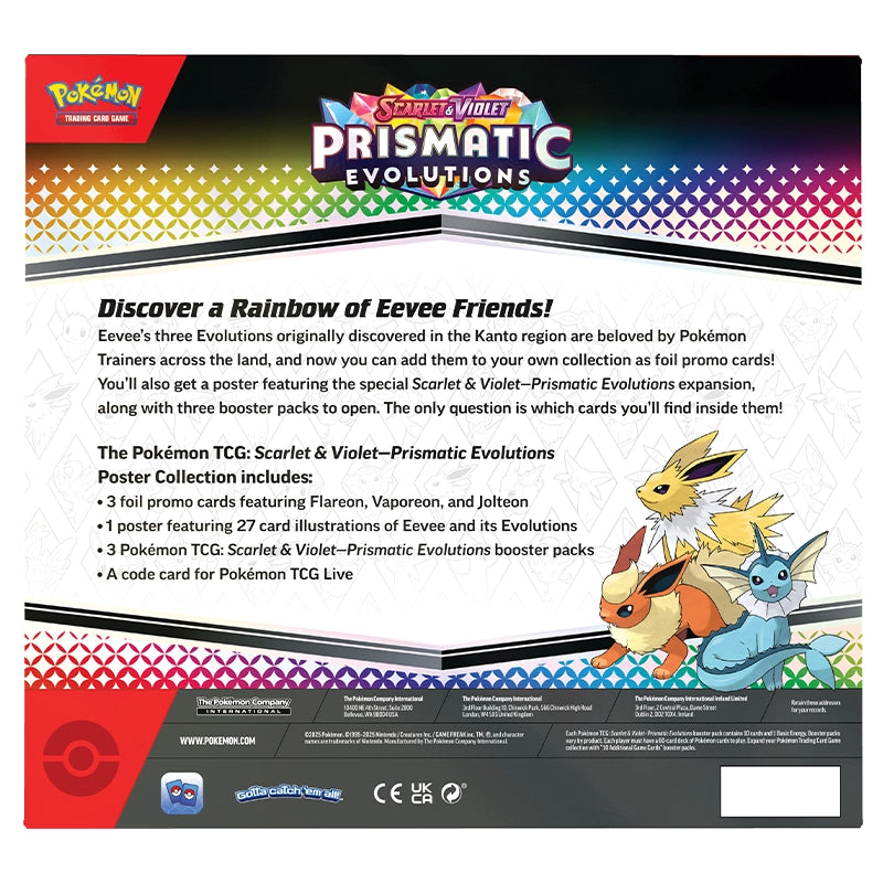 Pokémon TCG: Scarlet & Violet-Prismatic Evolutions Poster Collection