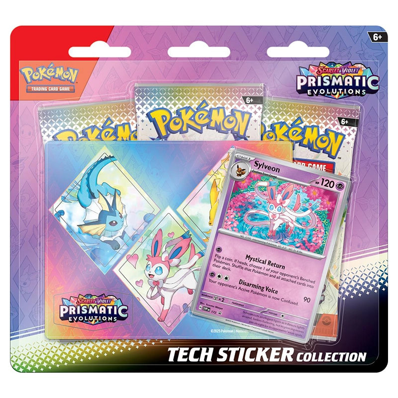 Pokémon TCG: Scarlet & Violet-Prismatic Evolutions Tech Sticker Collection - Sylveon